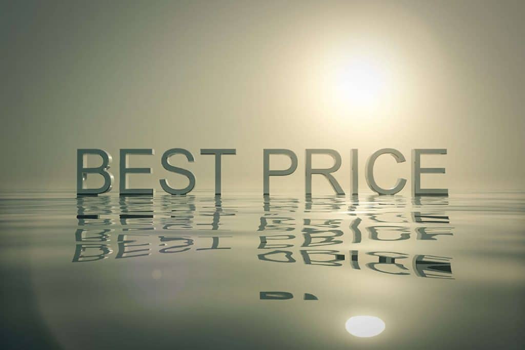 an image containing the word best price