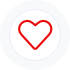 icon of a red heart