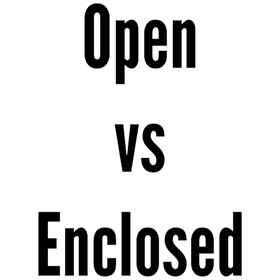 Open or Enclosed Black Logo