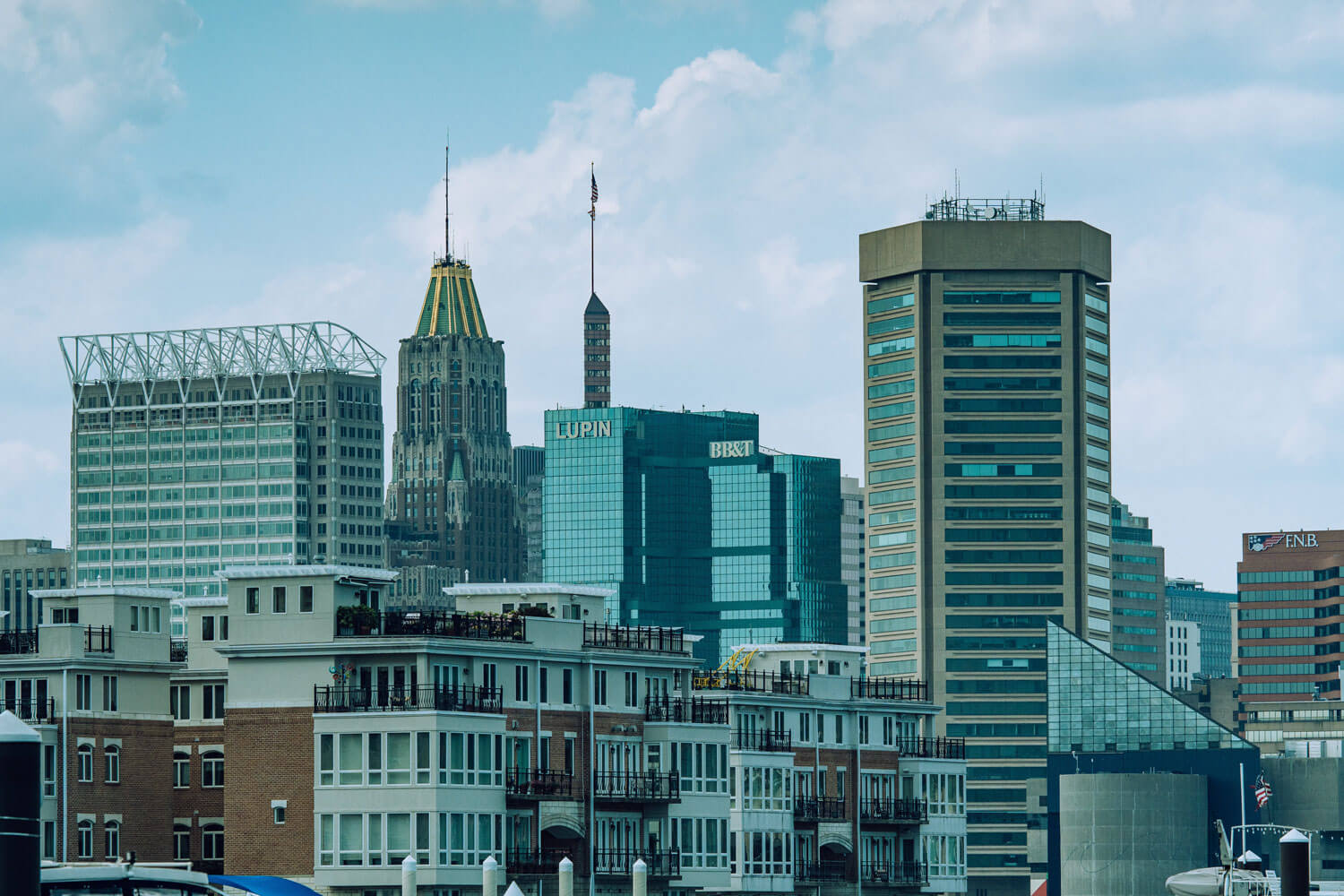 An image featuring tall buildings located in Baltimore, Maryland